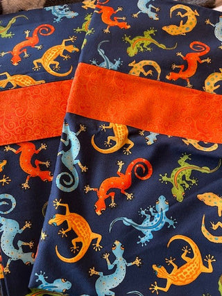 Lizard handmade pillow cases