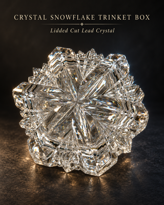 Mikasa "Nature's Song" Crystal Snowflake Lidded Trinket Box