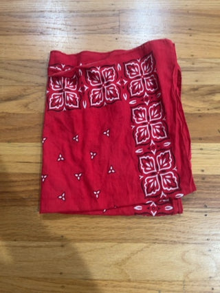 vtg red bandana