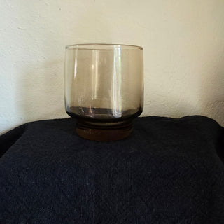 NEW - Vtg Libbey "Tawny Accent" Smoke Brown Cups (Set of 4)