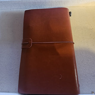 Brown leather junk journal  to my daughter|87756