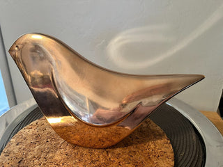 Bird Pink Metallic Ceramic Abstract MTS