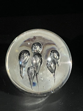 Vintage Clear Glass Paperweight RSV|82700