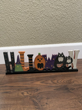 Halloween Wooden Shelf Sign Decor RCD|120087