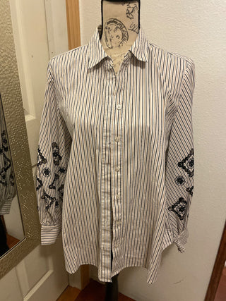 CHICO’s Long Sleeve Blouse, size 2-RSV