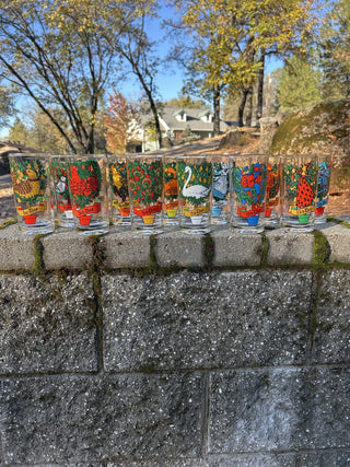 12F GCC JP Vintage Glassware by Brockway 12 Days of Christmas Glassware MTS|134179