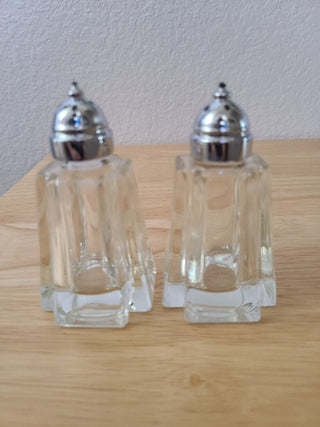 Princess House Crystal Glass Salt & Pepper Set RCD