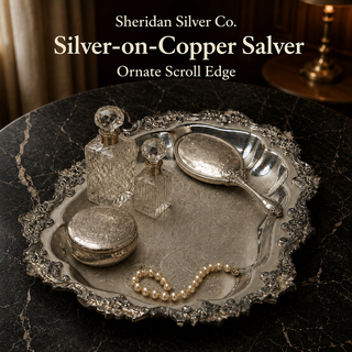 Sheridan Silver Co. silver-plated (silver-on-copper) tray/salver