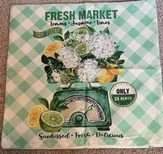 Fresh market zip pillow cover RSV|88218