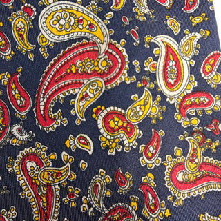 NEW - Vtg Francois Maurel Blue/Red Paisley Necktie