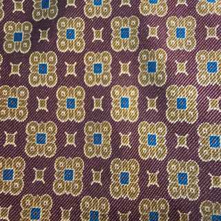 NEW - bri.craftique - Giorgio Armani Burgundy Medallion Necktie