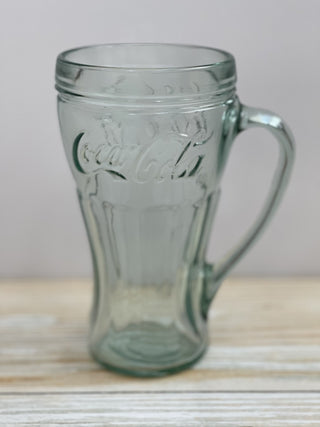 Coca-Cola Green Tinted Glass Mug with Handle RCD|76489