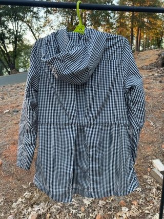 JP A New Day Checkered Hooded Raincoat Size M