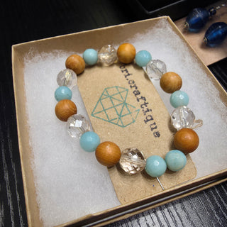 SALE - bri.craftique - Coastal Amazonite Beaded Bracelet