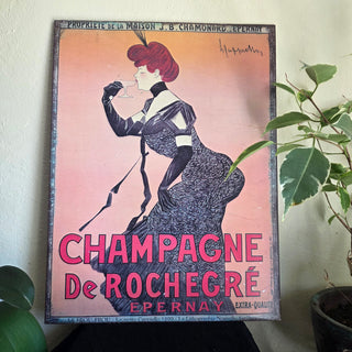 NEW - Champagne De Rochecre - Metal Sign