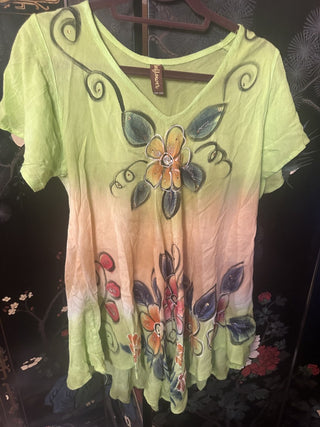 Floral blouse M #63 VV MTS