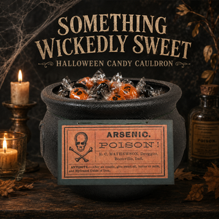 Mini Witch's Cauldron – Spooky Arsenic Poison Halloween Prop