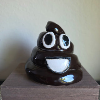 Studio Pottery - Poop Face