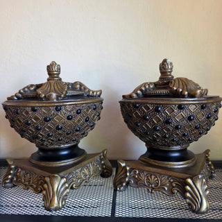 NEW - Ornate Resin Bookends - Set of 2
