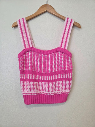 NEW! Lush pink crochet tank RSV|157169