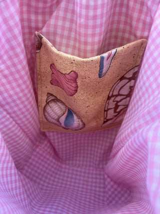 RSV Handcrafted Mini Tote Bag  - Seashells Pink|80087
