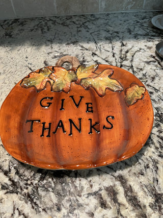 Give Thanks 10" Serving Dish (Food Safe) RCD|109138