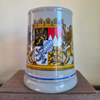 NEW - Vtg Bavarian Coat of Arms Beer Stein