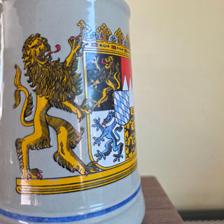 NEW - Vtg Bavarian Coat of Arms Beer Stein