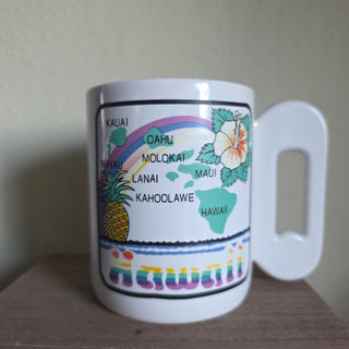 Vtg Retro Hawaiian Islands Mug
