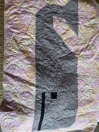 Handmade quilt, preppy pod pink