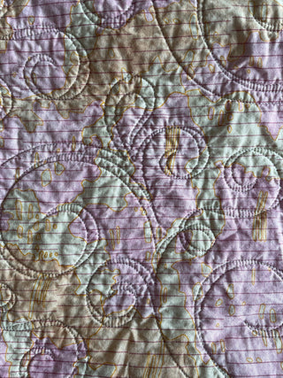 Handmade quilt, preppy pod pink