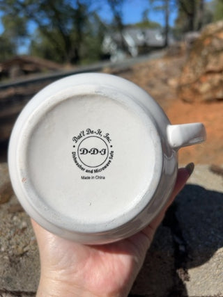 vintage Dat'l Do-It, Inc. ceramic vegetable soup recipe mug