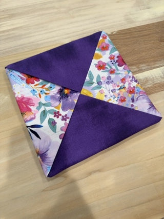 Hot Pad 8x8  - Purple Flowers