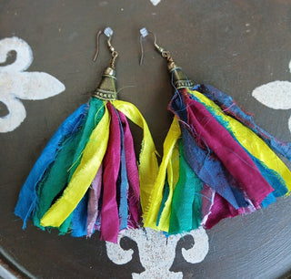 Sari Silk Earrings 2