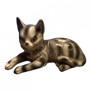 Vintage Erphila Germany Elbeling & Reuss Gray Tabby Porcelain Cat Figurine #62 VV MTS