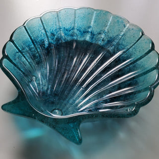 bri.craftique - Resin Teal Shell Jewelry Tray (BRI) - MTS|97452
