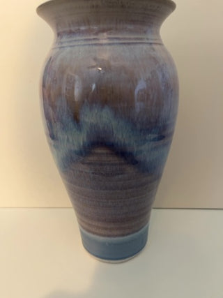 Hand Thrown  Signed Ambre Pottery Vase