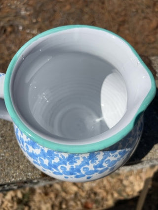 6” Blue Spongewear Pitcher Made in Italy