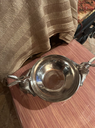 VV #62 Metal silver bunny dish MTS|57315