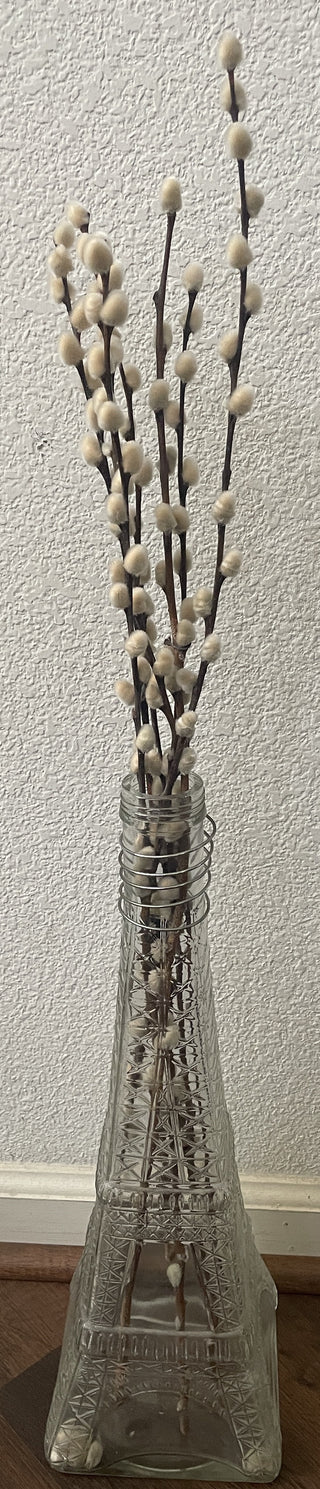 Glass Eiffel Tower Pussy Willow RSV|94085