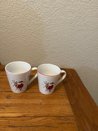 Long Drug Read Merry Christmas Santa Reindeer Mug|129547