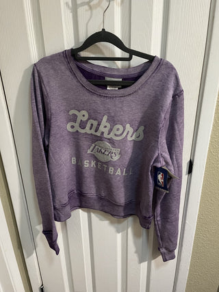 New with Tags Women's Size Small LA Lakers NBA Authentic Apparel Sweatshirt RCD|118931