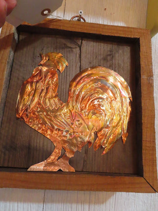 Copper Rooster Framed RCD
