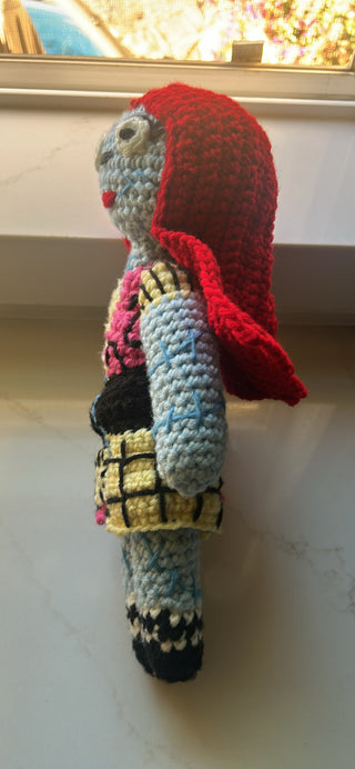 handmade crochet doll of Sally