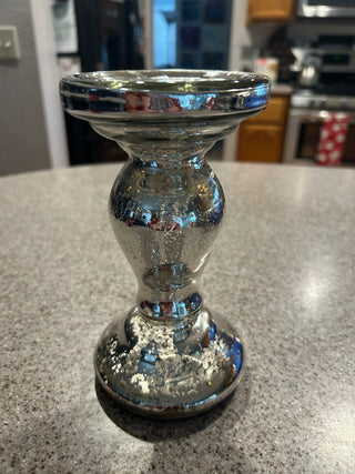 Silver Mercury candlestick (candle sold separately)