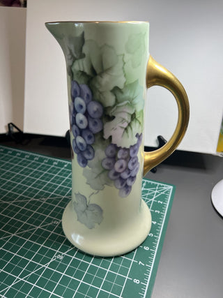 Ceramic pitcher with grapes and vines|53408