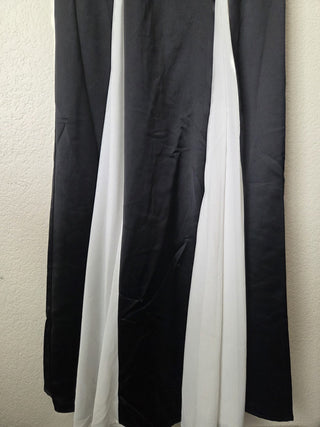Vici black & white satin semi-formal maxi dress RSV