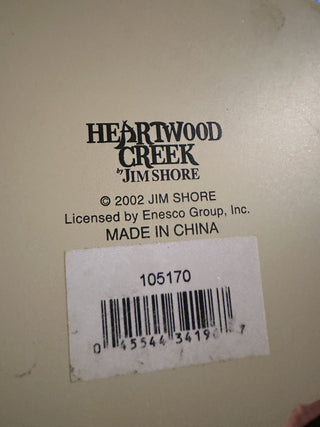 Retired 2002  Jim Shore Heartwood Creek Angel Holding Cat B105170 #62 VV MTS