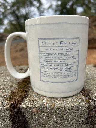 #89 Starbucks 2006 City Mug Dallas The Big D Coffee Cup Texas Facts Collectors 18oz GCC MTS|112496