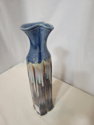 13-1/2" Tall Art Pottery Drip Glaze Vase RCD